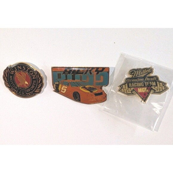Vintage NASCAR Pin Lot Winston 20th Ricky Rudd #5 Miller Racing - Picture 1 of 10